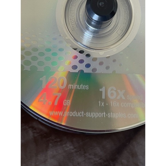Staples DVD+R 120 Minutes/4.7GB, 16x speed 1×-16x 49 DVD left from 100 Open - Picture 7 of 14